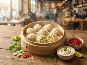 Chef's Special Steamed Paneer Momos