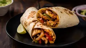 Achari Chicken Wrap
