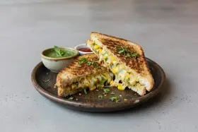 Corn Cheese Grilled Sandwich