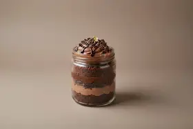 Belgian Chocolate Jar Cake